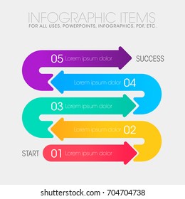 Info graphic items for all purpose