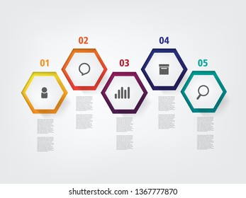 info graphic layout design template with step and information