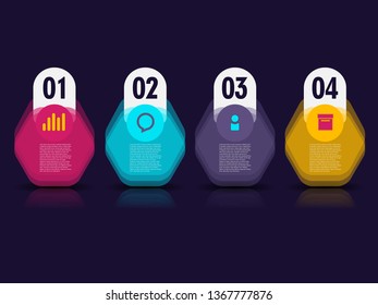 info graphic layout design template with step and information