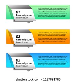 info graphic option silver colorful