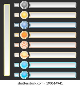 info graphic with planets of our galactic