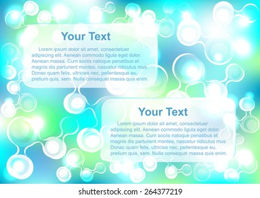  info graphic, presentation, books, documents etc with abstract  molecule structure