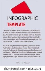  Info Graphic Red Brochure Template