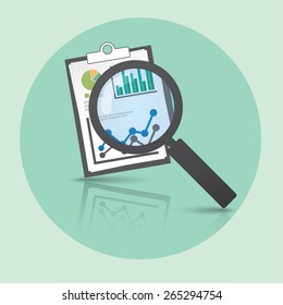 Info Graphic reporting and searching template.