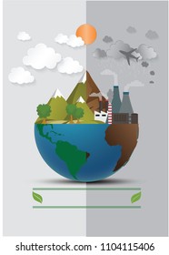 
Info graphic save Illustrations of the world Conserving nature, natural gas, World Environment Day