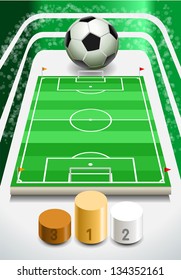 Info Graphic Stadium with Player Placeholder. 