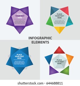 Info graphic star template design