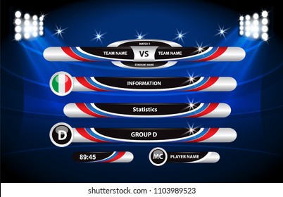 Info graphic statistics - Soccer