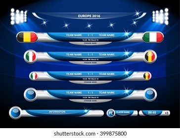 Info graphic statistics - Soccer