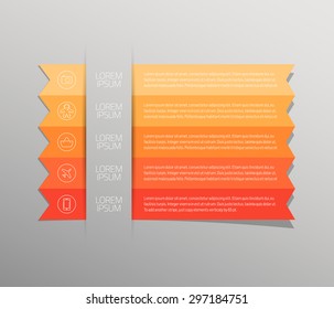 Info graphic, stripe theme