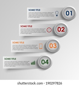 Info graphic striped colored background