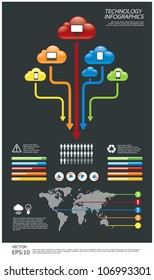 info graphic  technology computer vector