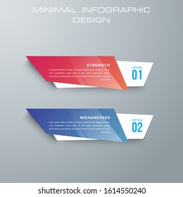 Info graphic template with 2 options; workflow; process chart; Timeline info graphics design vector can be used for workflow layout; diagram; annual report; web design; steps or processes. - Vector
