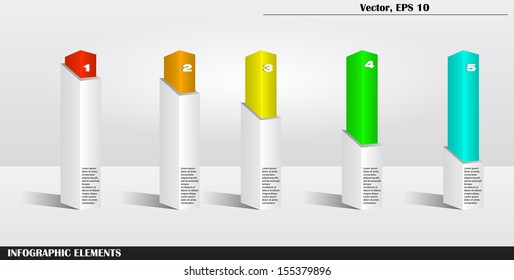 Info graphic template box design