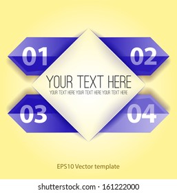 Info Graphic Template With Purple Arrows 