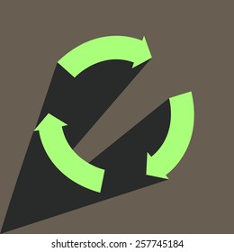 info graphic with three arrow options, parts, steps or processes template for graph, presentation and chart