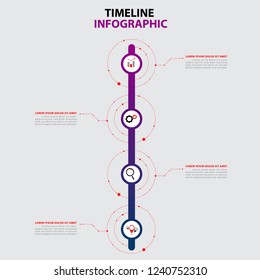 info graphic timeline vector for business