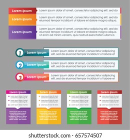 Info graphic with variety of element info graphic. Collection of business info graphic