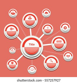 Info Graphic Vector Progress Background / Product choice or Version. eps 10