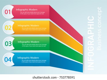 info graphic Vector template with 4 options. Can be used for web, diagram, graph, presentation, chart, report, step by step infographics. Abstract background 