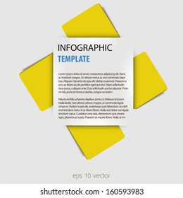  Info Graphic Yellow Brochure Template