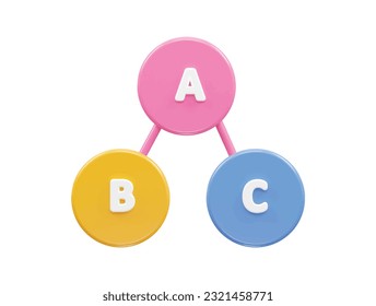 Info graphics 3d rendering vector element transparent illustration