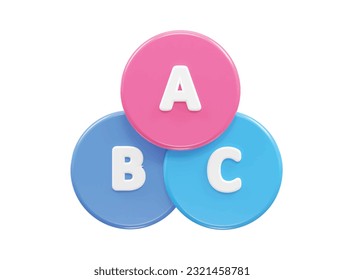 Info graphics 3d rendering vector element transparent illustration