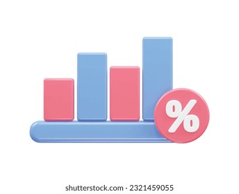 Info graphics 3d rendering vector element transparent illustration