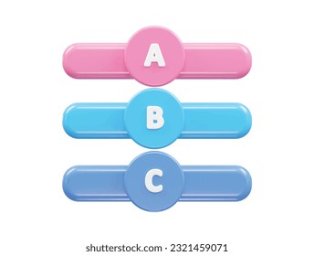 Info graphics 3d rendering vector element transparent illustration