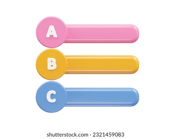 Info graphics 3d rendering vector element transparent illustration