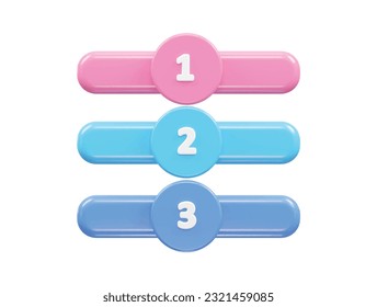 Info graphics 3d rendering vector element transparent illustration