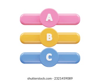 Info graphics 3d rendering vector element transparent illustration