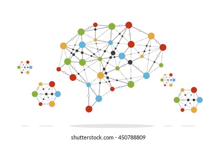 info graphics, brain abstraction