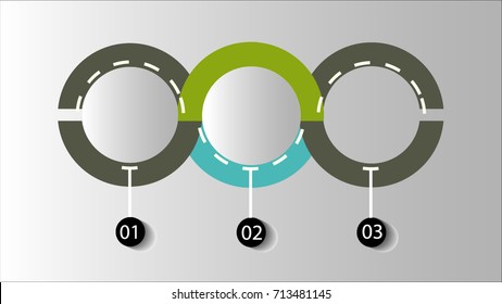 Info graphics for business in three steps