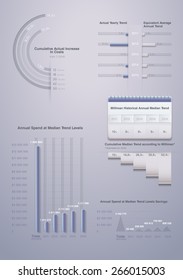 Info graphics. Charts, diagrams, comparative scale, the percentage of items. 3d plastic design icons Can be used in presentations, websites, printed materials.Set elements of infographics