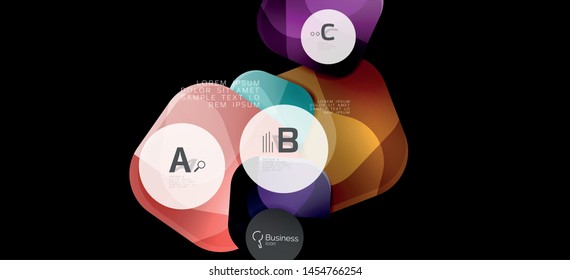 Fondo de los círculos gráficos de información. Símbolo del icono de éxito. Diseño gráfico de información vectorial. Elemento vector creativo. Decoración. Marco de la pancarta de información. Concepto futurista.