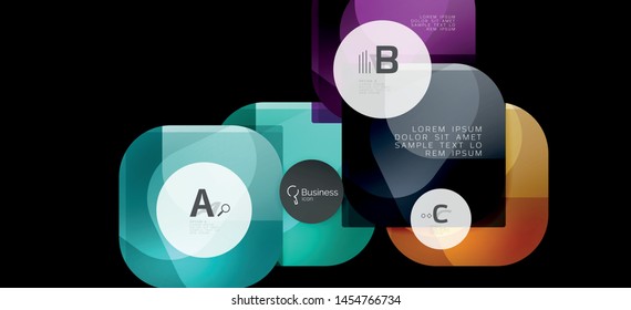 Fondo de los círculos gráficos de información. Símbolo del icono de éxito. Diseño gráfico de información vectorial. Elemento vector creativo. Decoración. Marco de la pancarta de información. Concepto futurista.