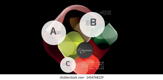 Info graphics circles background. Success icon symbol. Vector info graphic design. Creative vector element. Decoration element. Info banner frame. Futuristic concept.