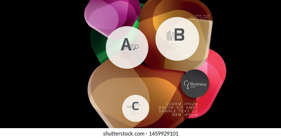 Fondo de los círculos gráficos de información. Símbolo del icono de éxito. Diseño gráfico de información vectorial. Elemento vector creativo. Decoración. Marco de la pancarta de información. Concepto futurista.