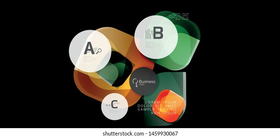 Info graphics circles background. Success icon symbol. Vector info graphic design. Creative vector element. Decoration element. Info banner frame. Futuristic concept.