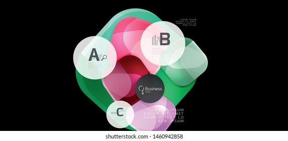 Info graphics circles background. Success icon symbol. Vector info graphic design. Creative vector element. Decoration element. Info banner frame. Futuristic concept.