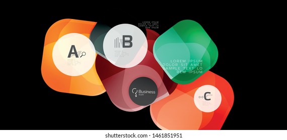Infografiken kreisen um den Hintergrund. Symbol für Erfolg. Vektorgrafik-Design. Kreatives Vektorelement. Dekorationselement. Info-Banner-Rahmen. Futuristisches Konzept.