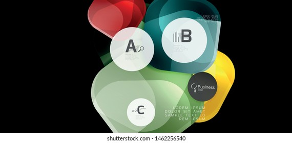 Infografiken kreisen um den Hintergrund. Symbol für Erfolg. Vektorgrafik-Design. Kreatives Vektorelement. Dekorationselement. Info-Banner-Rahmen. Futuristisches Konzept.