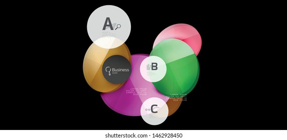 Info graphics circles background. Success icon symbol. Vector info graphic design. Creative vector element. Decoration element. Info banner frame. Futuristic concept.