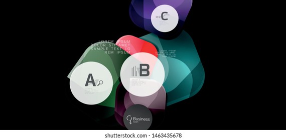 Info graphics circles background. Success icon symbol. Vector info graphic design. Creative vector element. Decoration element. Info banner frame. Futuristic concept.