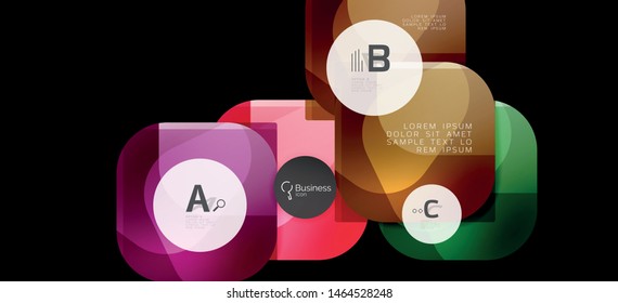 Info graphics circles background. Success icon symbol. Vector info graphic design. Creative vector element. Decoration element. Info banner frame. Futuristic concept.