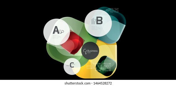 Info graphics circles background. Success icon symbol. Vector info graphic design. Creative vector element. Decoration element. Info banner frame. Futuristic concept.