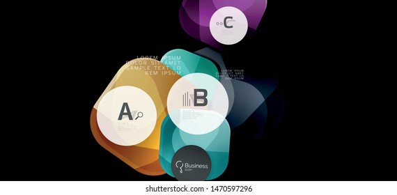 Info graphics circles background. Success icon symbol. Vector info graphic design. Creative vector element. Decoration element. Info banner frame. Futuristic concept.