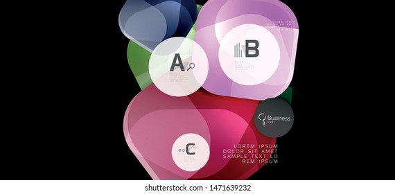 Info graphics circles background. Success icon symbol. Vector info graphic design. Creative vector element. Decoration element. Info banner frame. Futuristic concept.