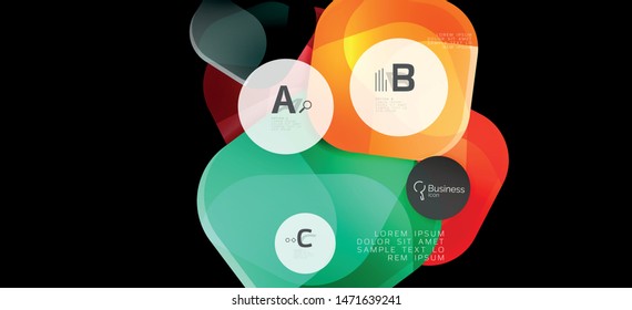 Info graphics circles background. Success icon symbol. Vector info graphic design. Creative vector element. Decoration element. Info banner frame. Futuristic concept.